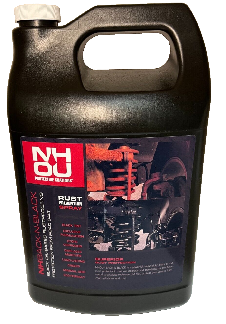 NH Oil Protective Coatings NHBACK-N-BLACK Rust Prevention Undercoating 1 Gallon
