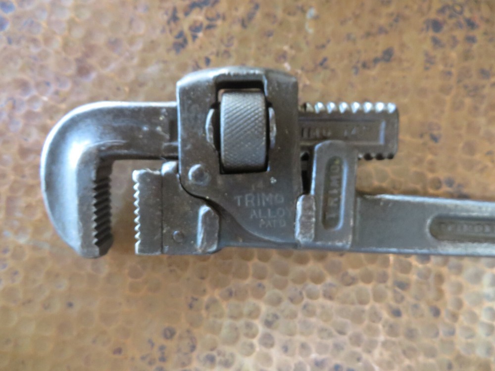 TRIMONT 1918 Adjustable Pipe Wrench TRIMO
