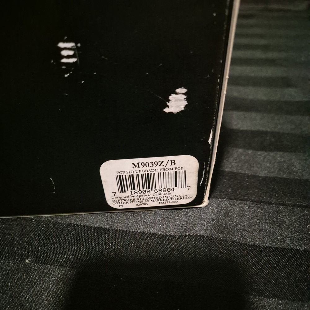 Final Cut Pro HD Version 4.5 – Upgrade Box Set (Mac, 2004) – RARE – Complete