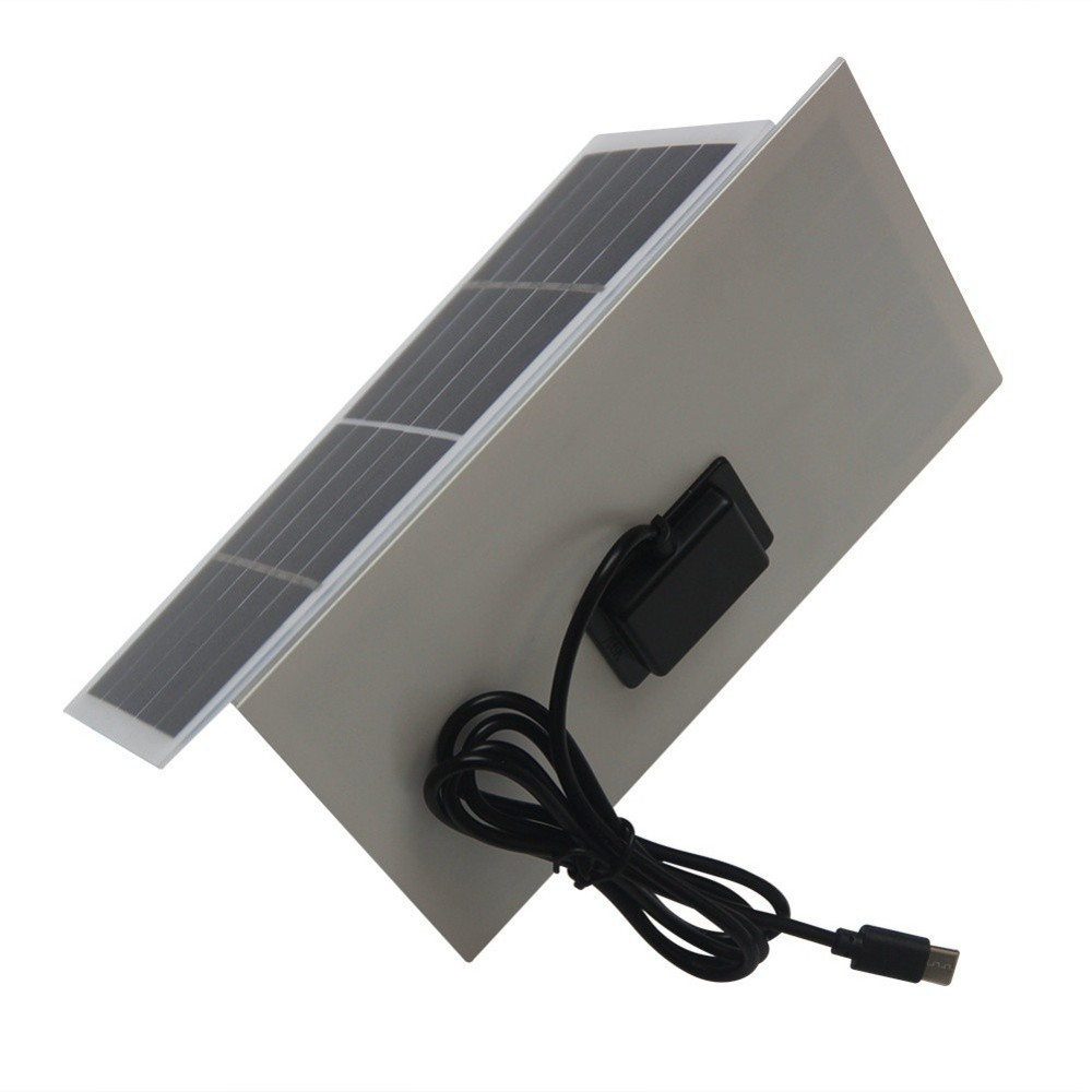 4W 5V Solar Charger Panel for Security Cameras Lights and Portable Electronics