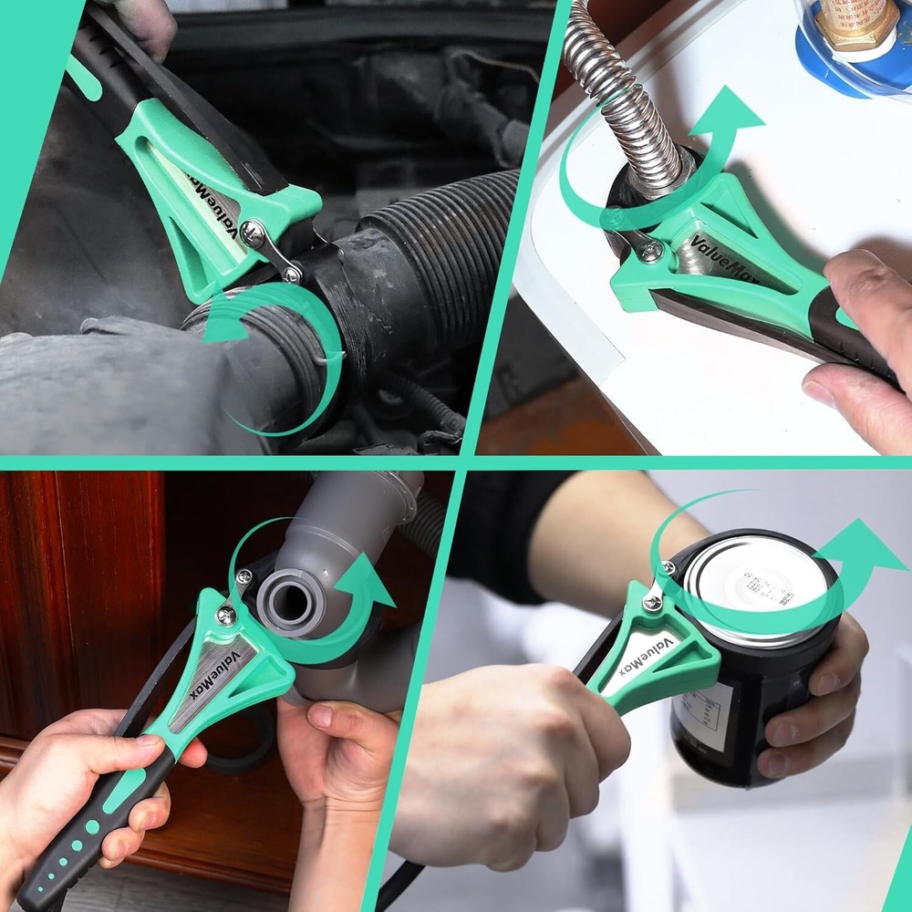 High Torque Strap Wrench Set - Adjustable 4" & 6" Wrenches for Home & Auto