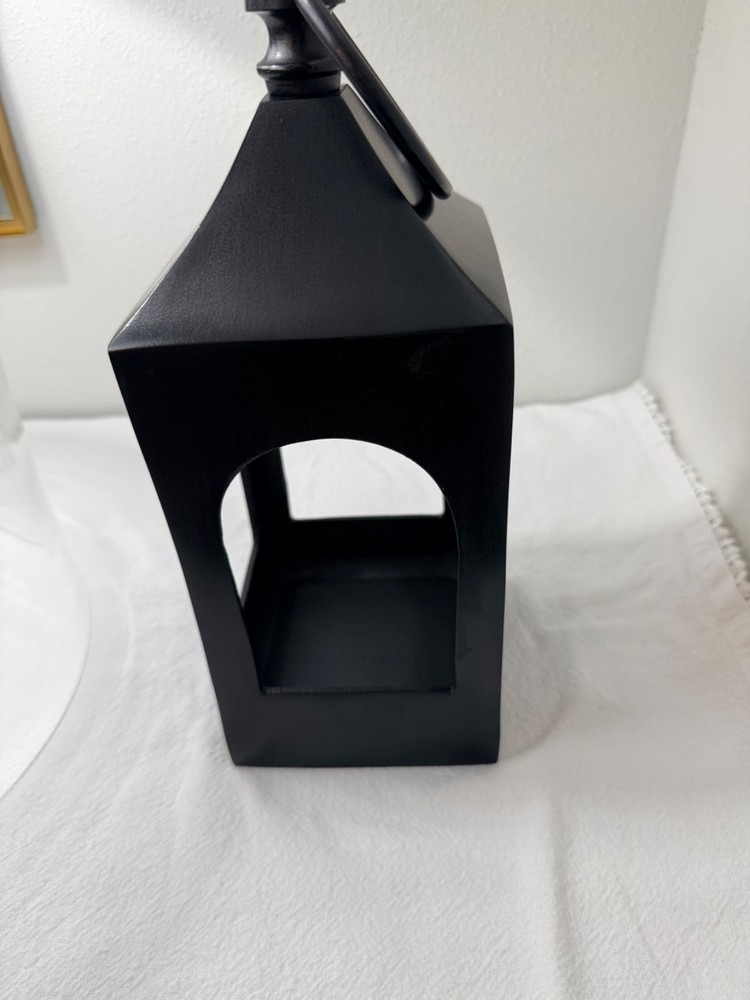 Caleb Black Metal Lantern 15” Pottery Barn