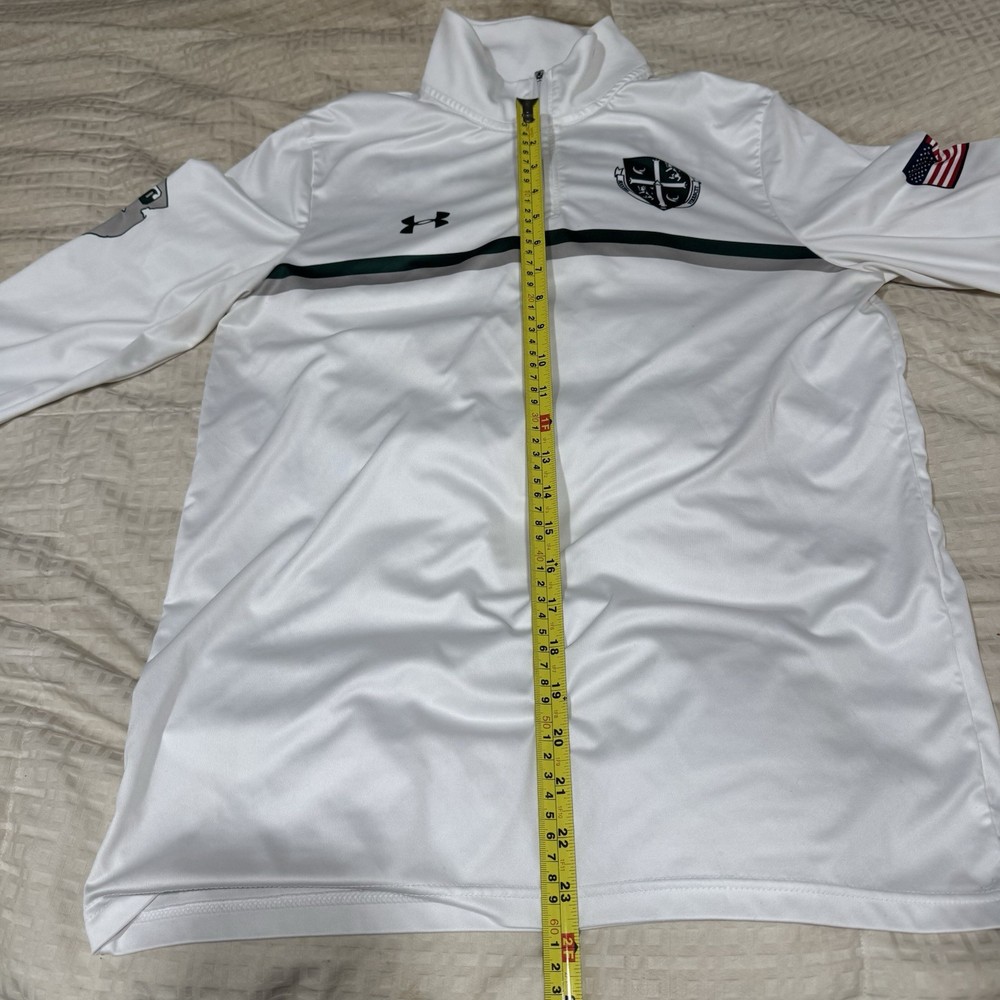 Under Armour Delbarton Prep Green Wave NJ 1/4 Zip Pullover Men’s Size Medium