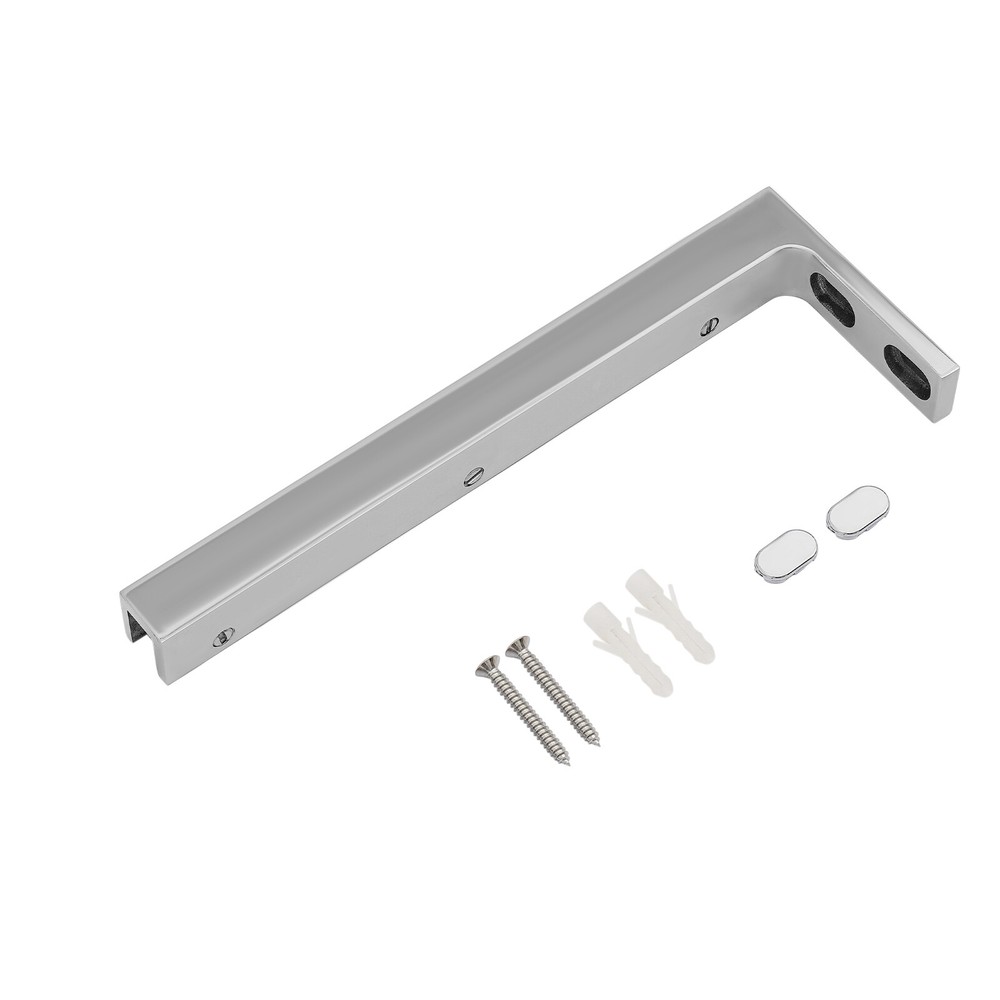 Glass Door L-Shape Stabilizing Bracket, Glass Support Bracket Stabilizer, Stabil
