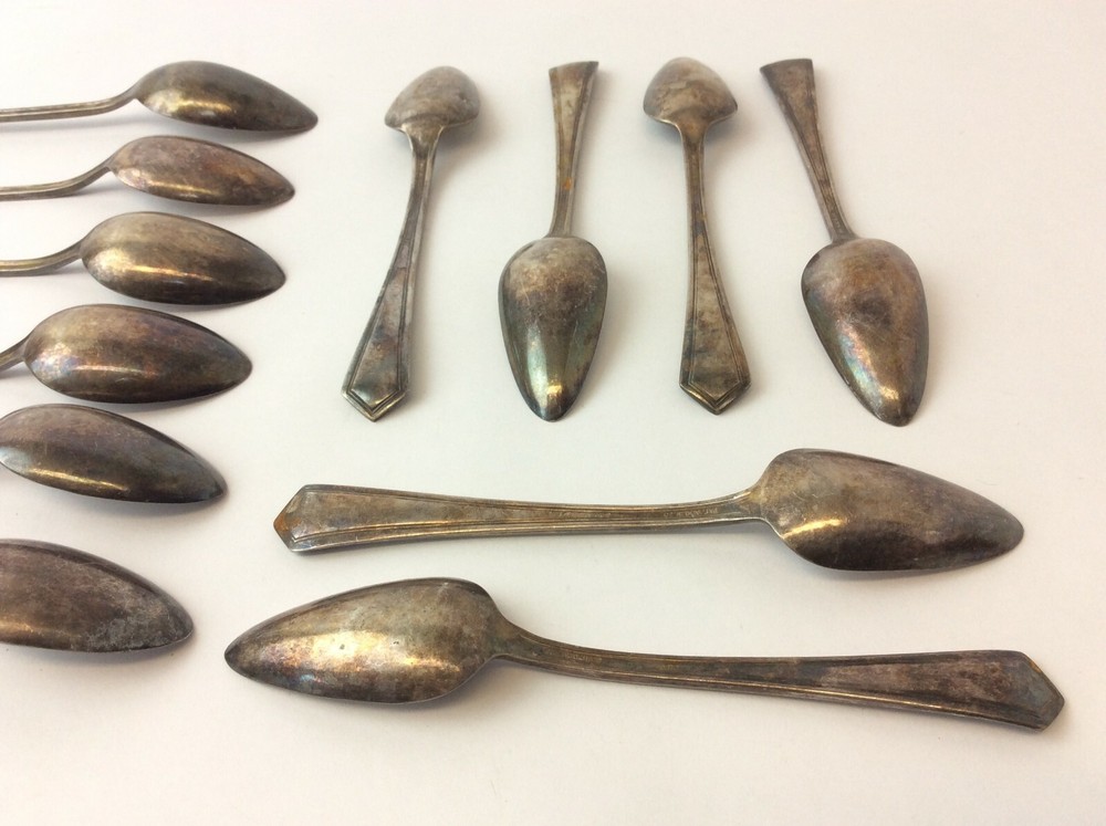 Pat Aug 31 20 Rogers AA Teaspoons Old Spoons Set Kitchenware Silverplate