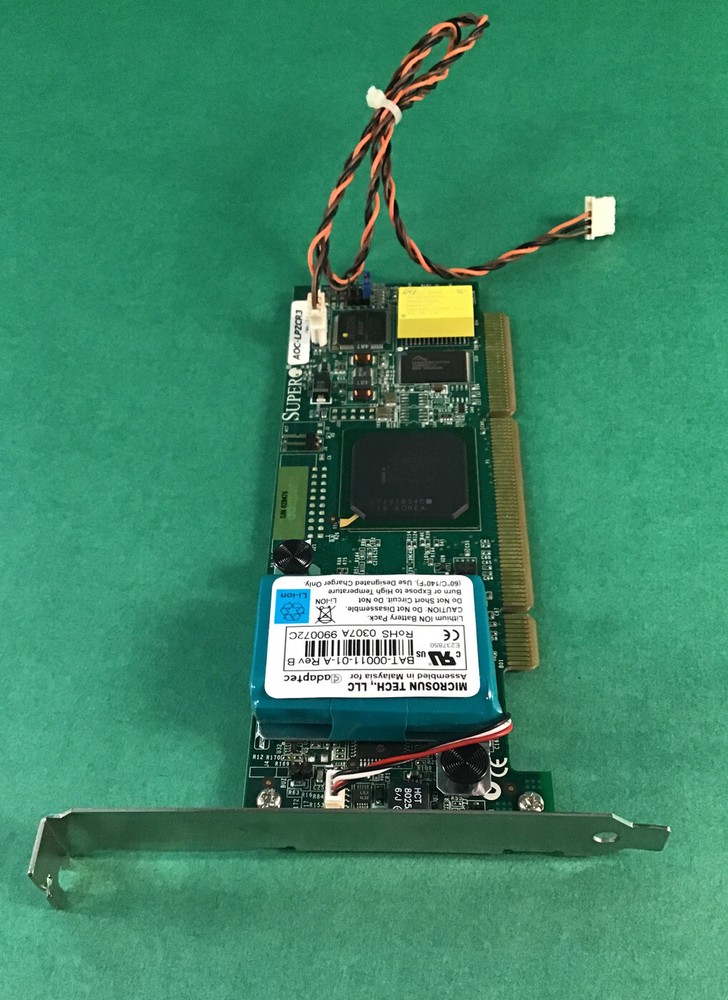 Supermicro AOC-LPZCR3 Zero Channel SAS/Serial ATA RAID Controller