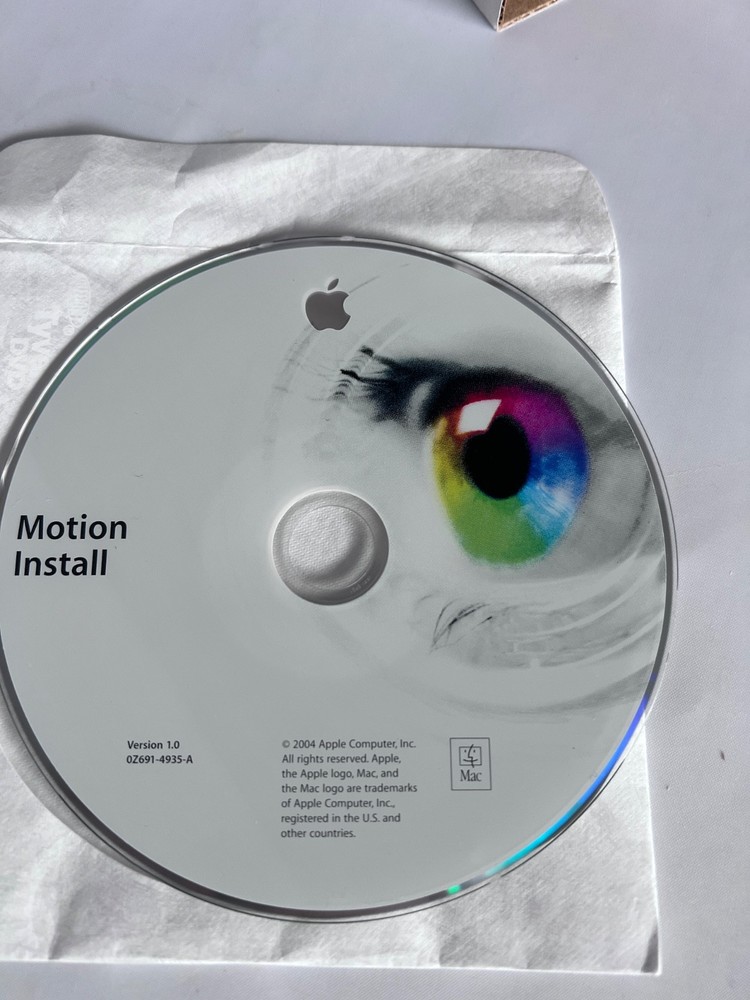 Apple Motion Real-Time Motion Graphics Design CD Vintage.