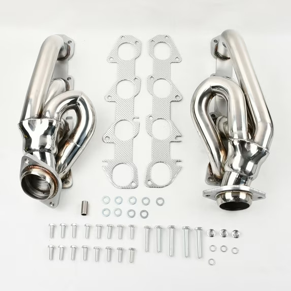 Shorty Exhaust Headers For 2009–2018 Dodge Ram 1500 Pickup HEMI V8 5.7L