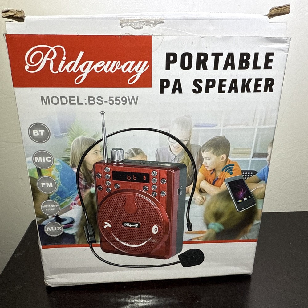 Portable PA speaker model BS – 559W Ridgeway Red