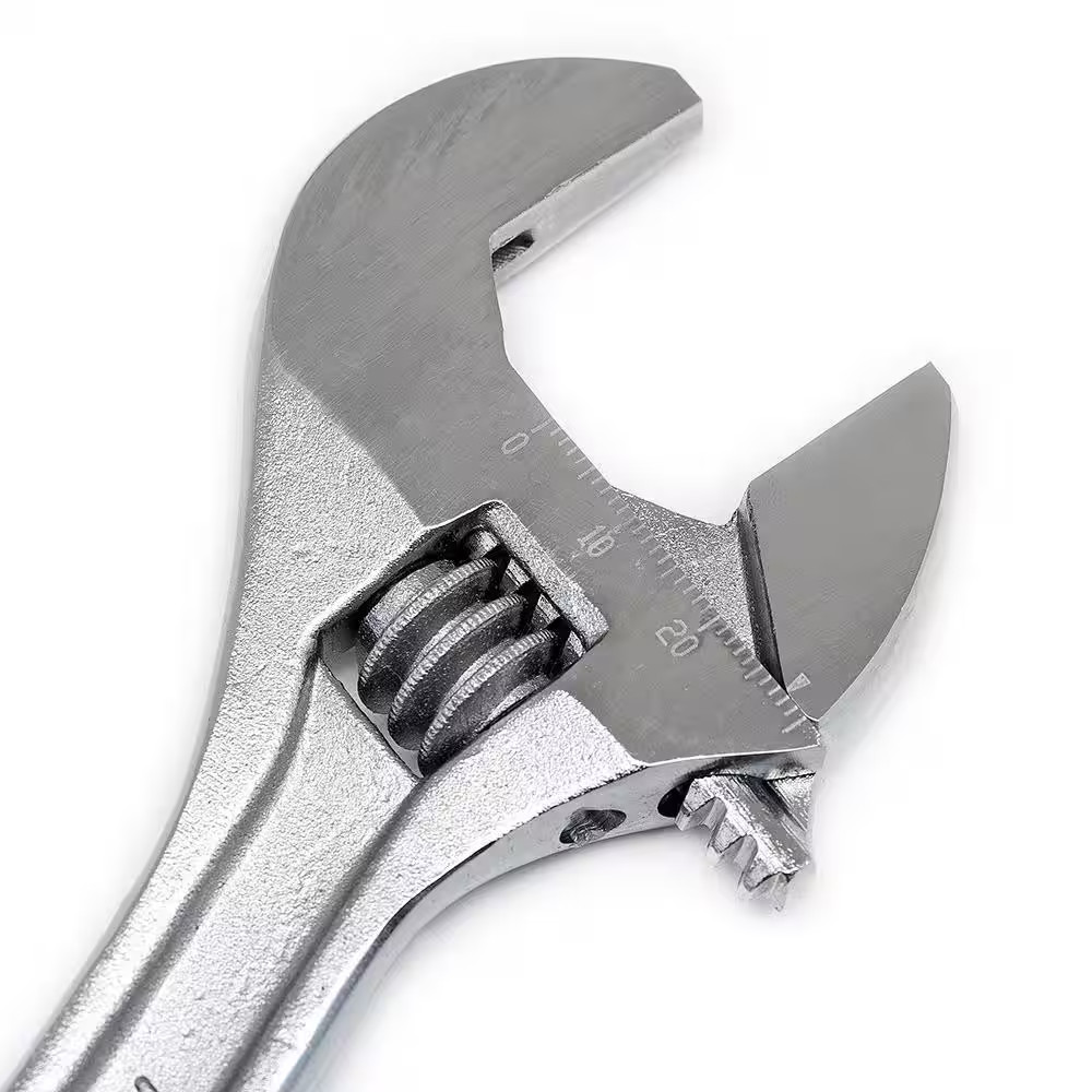 8 In. Chrome Adjustable Wrench