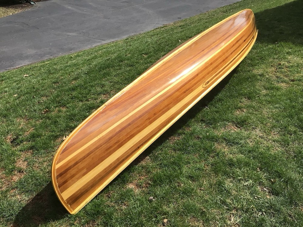 16 Foot Hand Built Cedar Strip Canoe