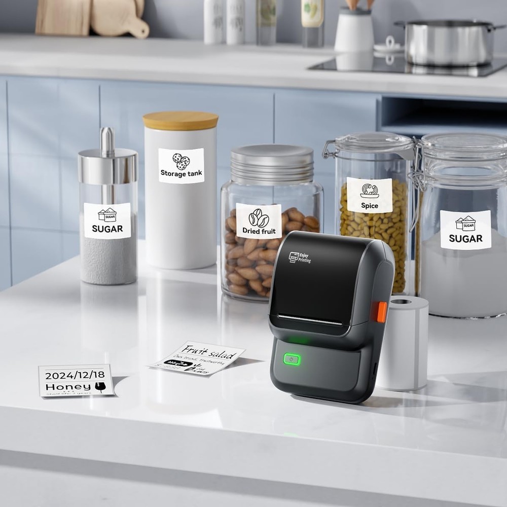 Phomemo M100 Label Maker Machine with Tape Portable Bluetooth Thermal Printer