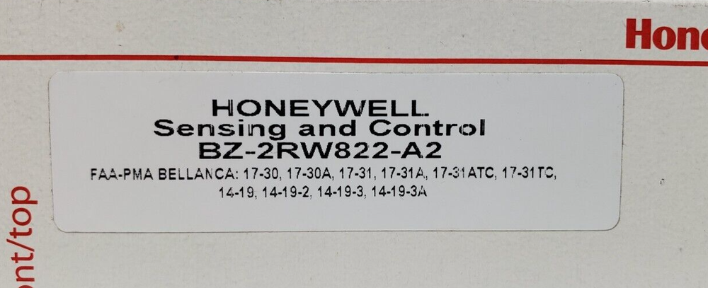 Honeywell Sensing and Control Micro Switch BZ-2RW822-A2