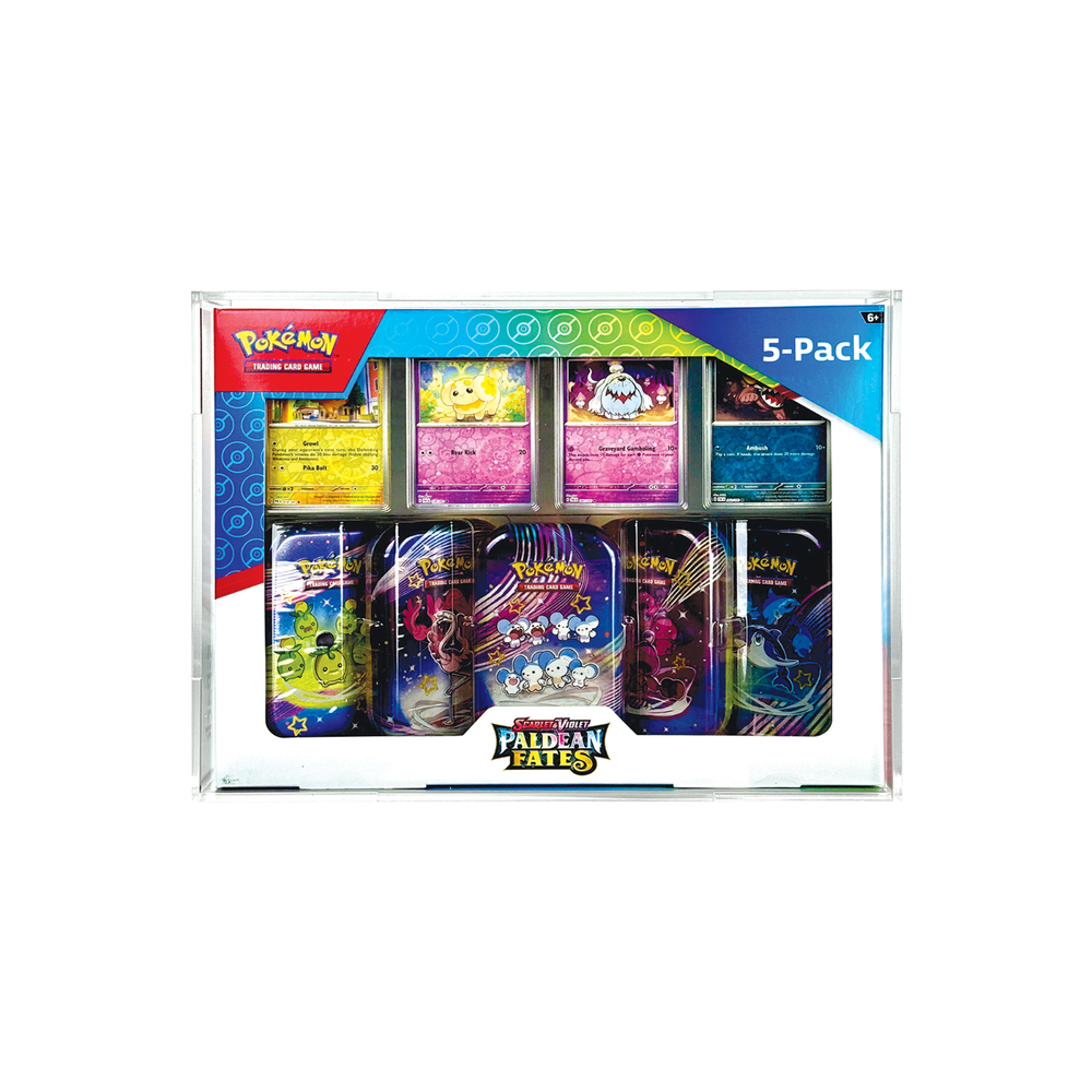 Press Fit Acrylic Display Case for Costco 5 Mini Tin Bundle