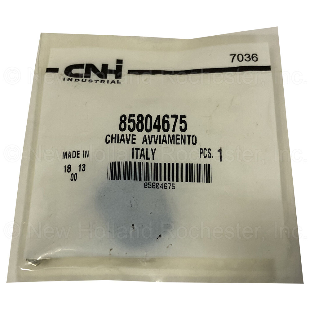 New Holland Lock Key Part # 85804675