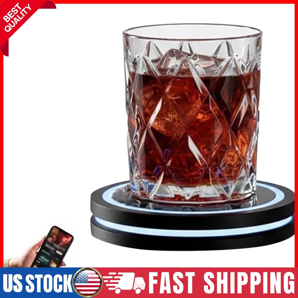Cocktail Coaster Interactive Lighting Easy to Clean & Carry