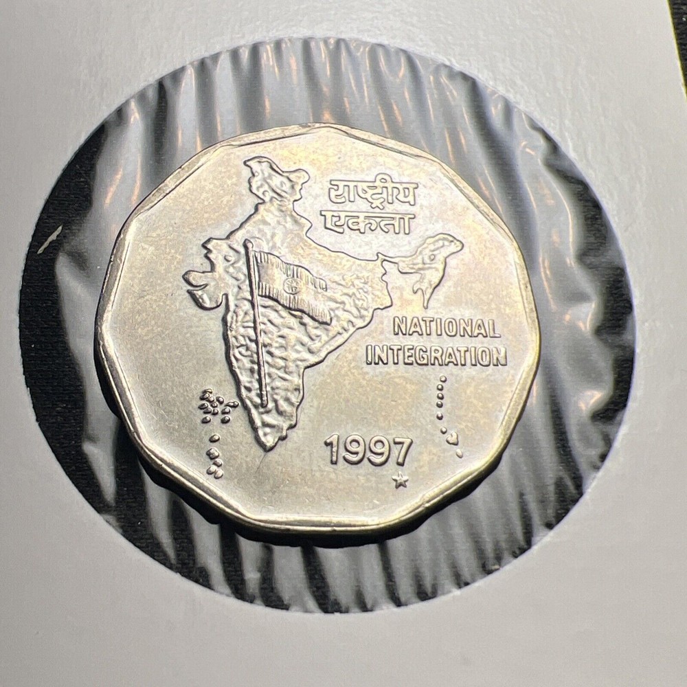 1997 India 2 Rupees UNC X2205