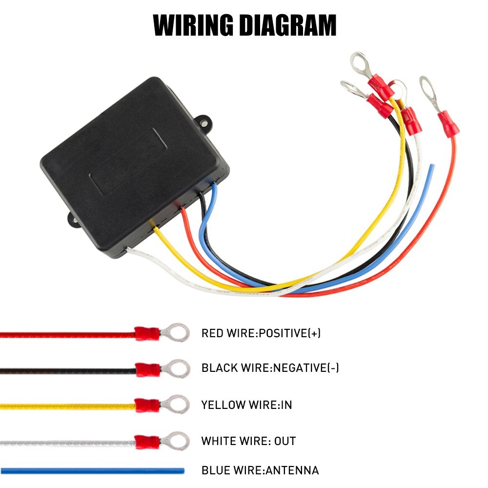 12V & Receiver Control Kit Wireless Winch Remote Switch Handset ATV SUV UTV