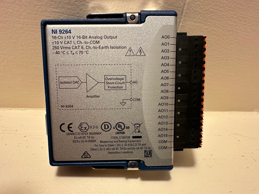 National Instruments NI 9264 cDAQ Analog Output Module with Spring terminals.