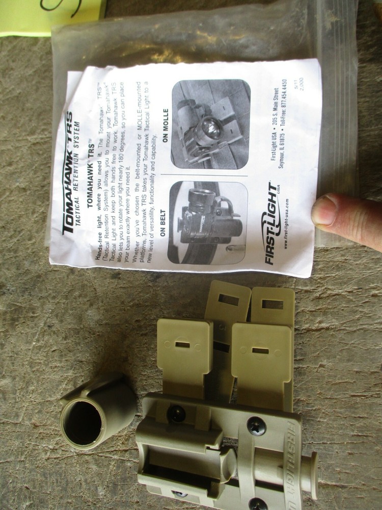 NIW Tomahawk TRS First Light Flashlight Mount Kit PN 930019-3
