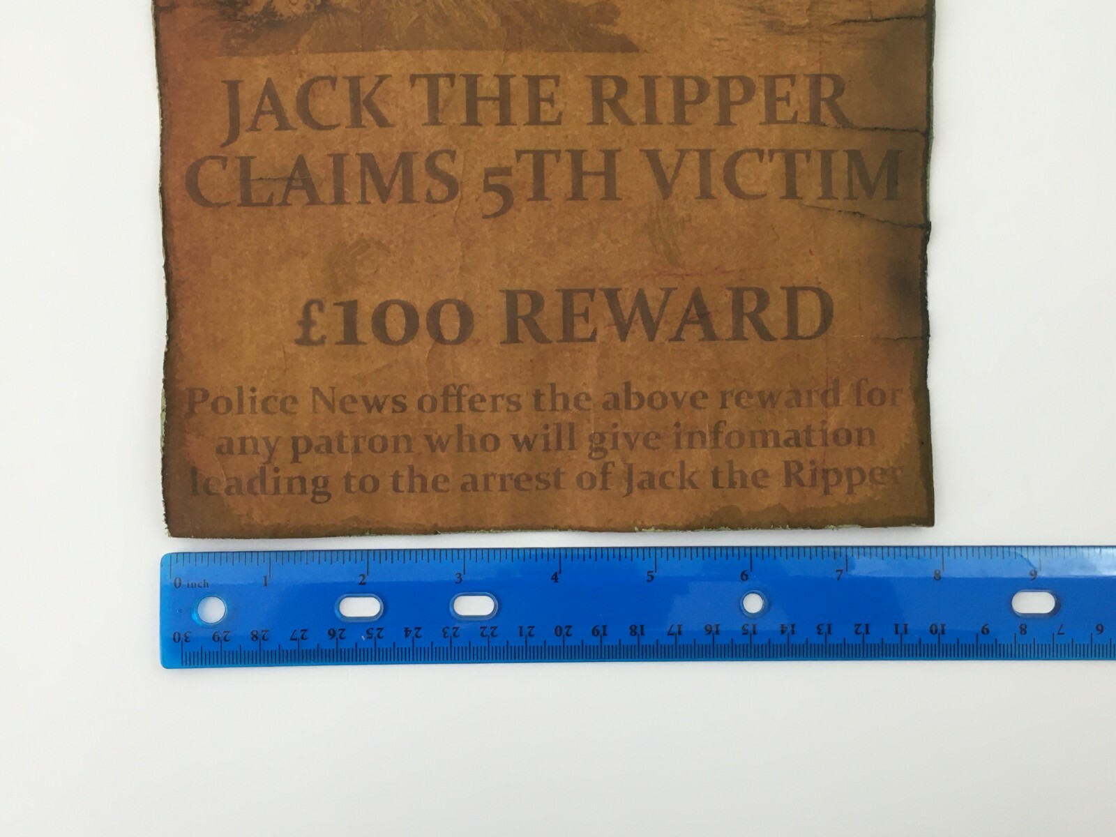 Jack the Ripper Wanted Poster Great Halloween Decor Wall Art