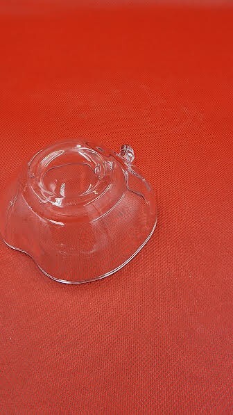 Glass Apple Trinket/ Candy dish