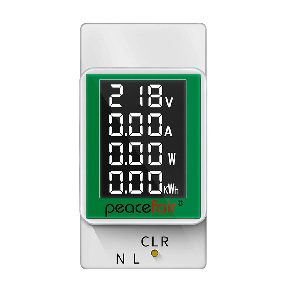Din Rail Meter Electronic KWh Meter Wattmeter Multi Digital Amp7355