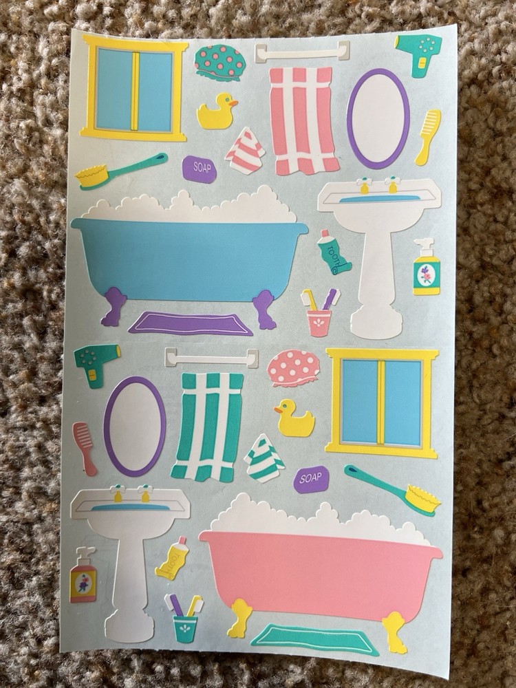Mrs. Grossman’s Large Stickers Bathtime