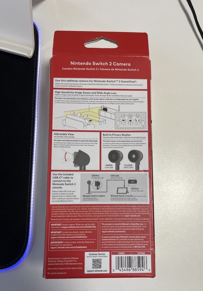 Nintendo Switch 2 Camera - Factory Sealed