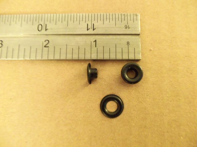 Plain Rim Grommets & Washers Black / Solid Brass Size #00 (Bulk Pack / 2 Gross)