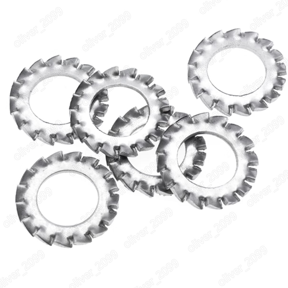 Titanium GR2 Serrated External Lock Washers M5 M8 M10 M12