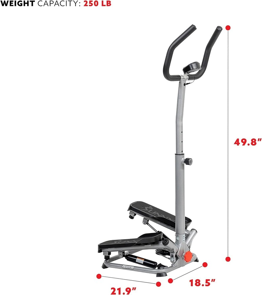 Twist Stepper with Handlebar, Stair Step Machine for Cardio Workout, Compact ...
