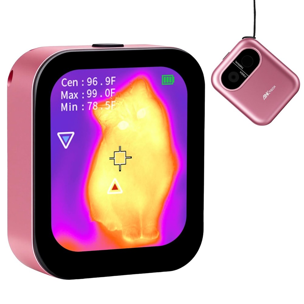 ANXTECH Pink Thermal Imaging Camera 80*60 IR Resolution Dual Camera