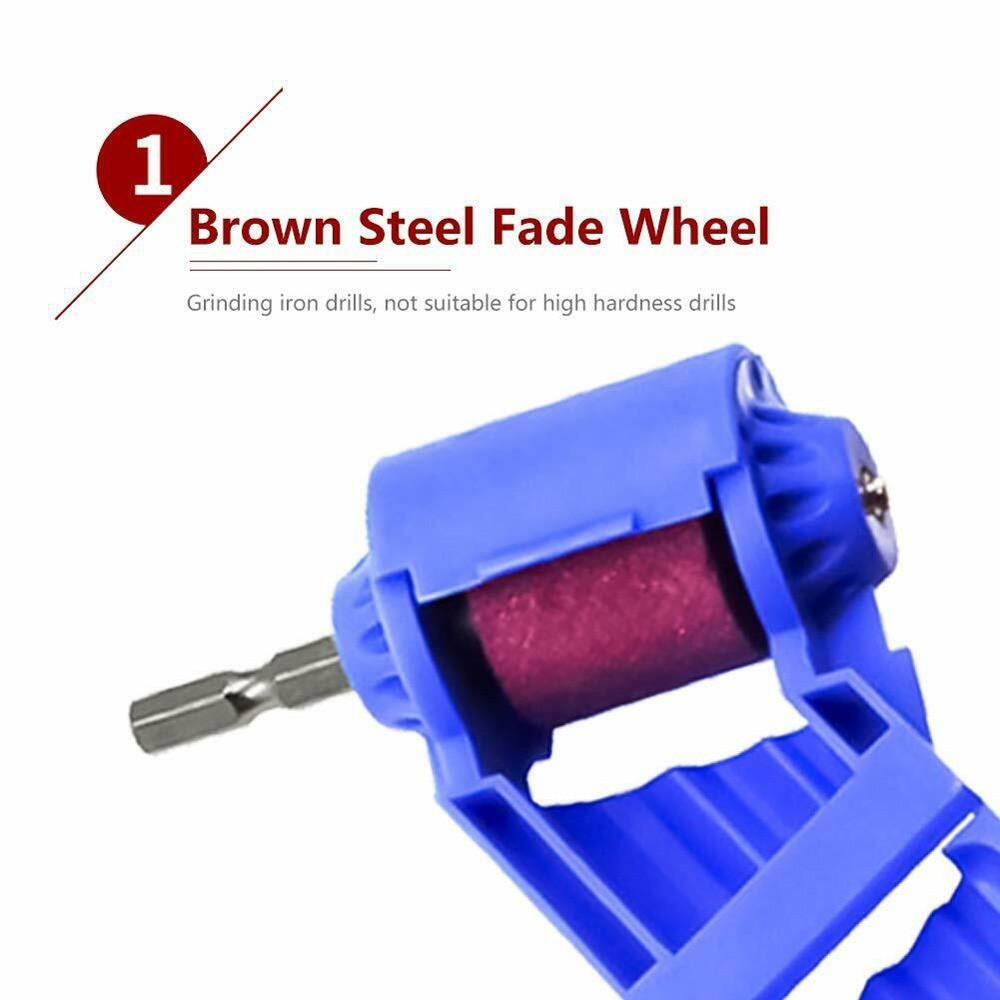 Portable Drill Bit Sharpener Sharpening Tool Corundum Resisting Grinding Wheel