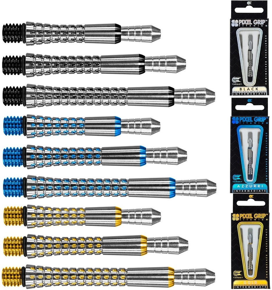 Target Black Pixel Titanium Dart Shafts - Intermediate