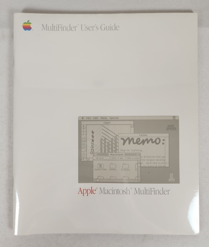 Apple Computer Macintosh Multifinder User's Guide 1987 ~ Vintage Computing *NEW*