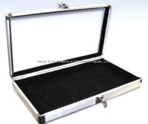 Locking Aluminum Display Case Storage Organizer Sales Case with Black Pad
