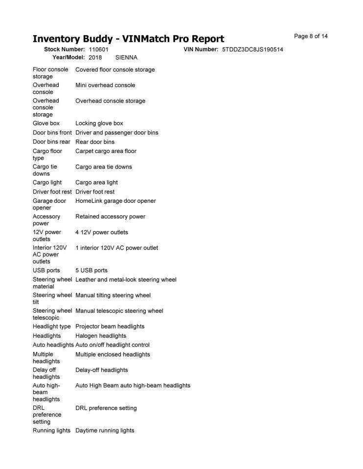 Seat Belt Front Bucket Pre-crash System Passenger Fits 18-20 SIENNA 10324688