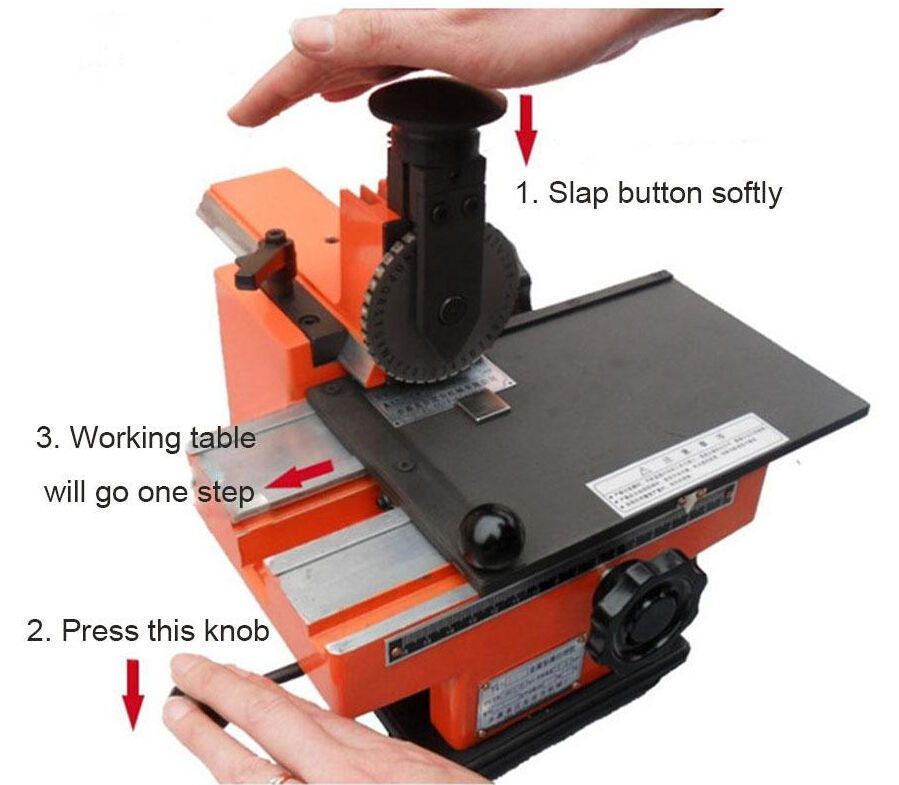 Semi-automatic Plate Embossing Machine Metal Marking Machine Sheet Embosser