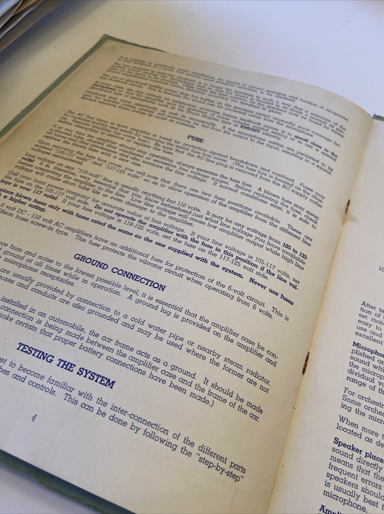 Knight Instructions For Integrated Sound Systems #D