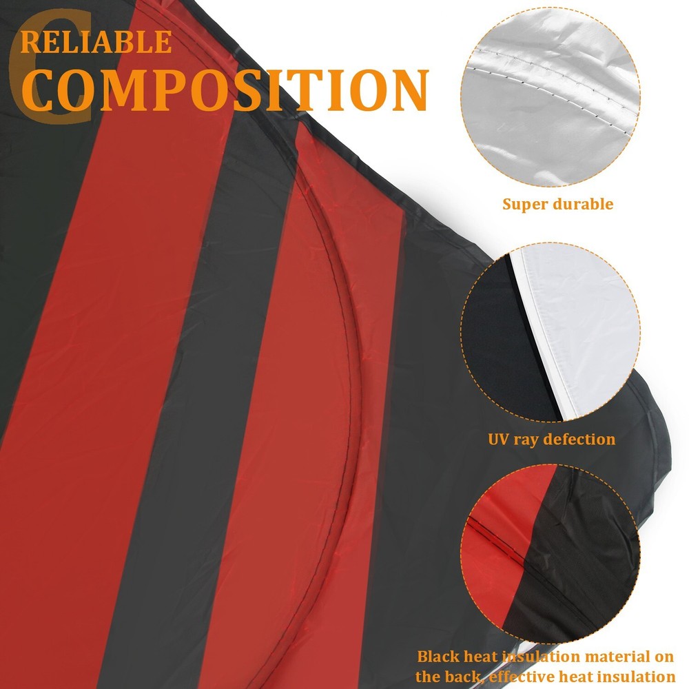 63*34'' Car Windshield Sunshade For Dodge Charger-Keeps Interior Cool& Foldable