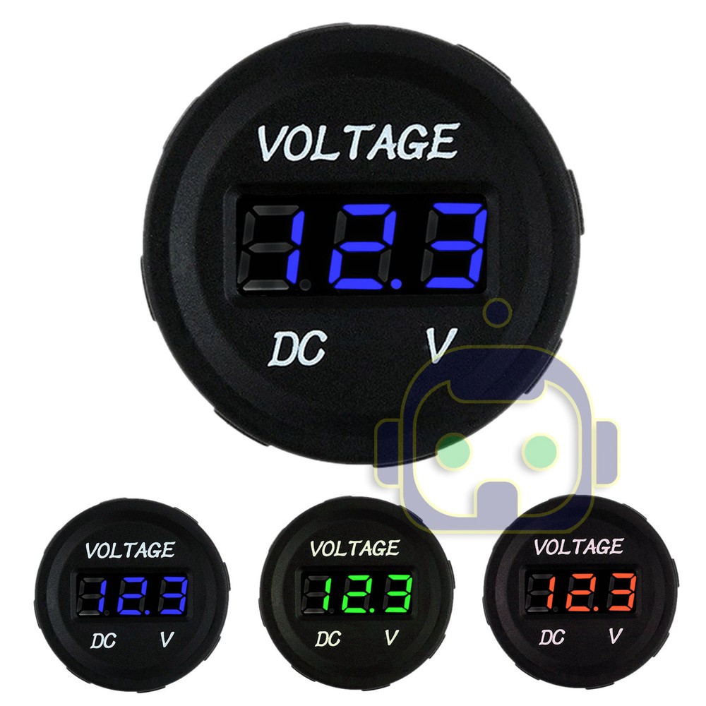 12V Digital LED Display Voltmeter Voltage Gauge Panel Meter Car Motorcycle Super