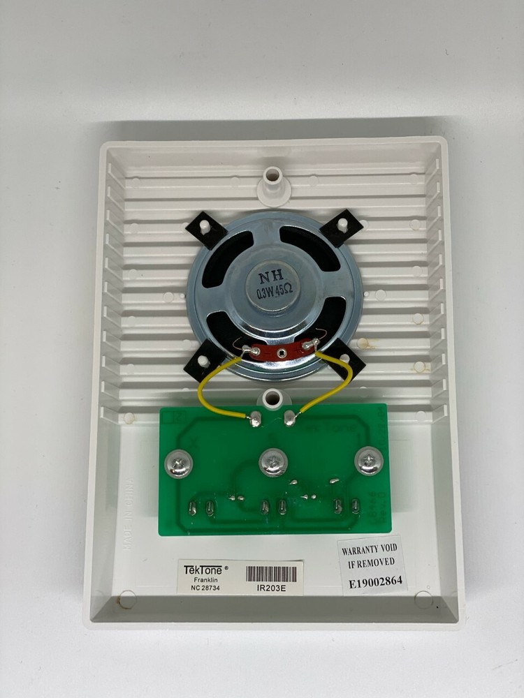 Tektone (IR203C - IR203E) White Apartment Intercom Station Surface Mount **NEW**