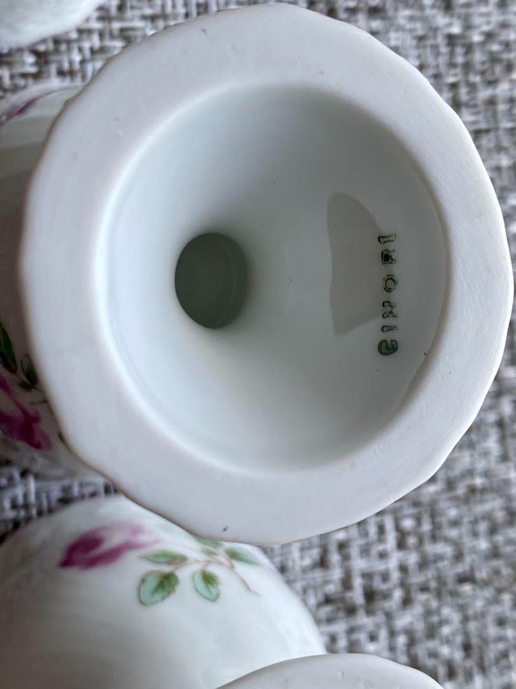 Richard Ginori Roselline Egg Stand 3 Set