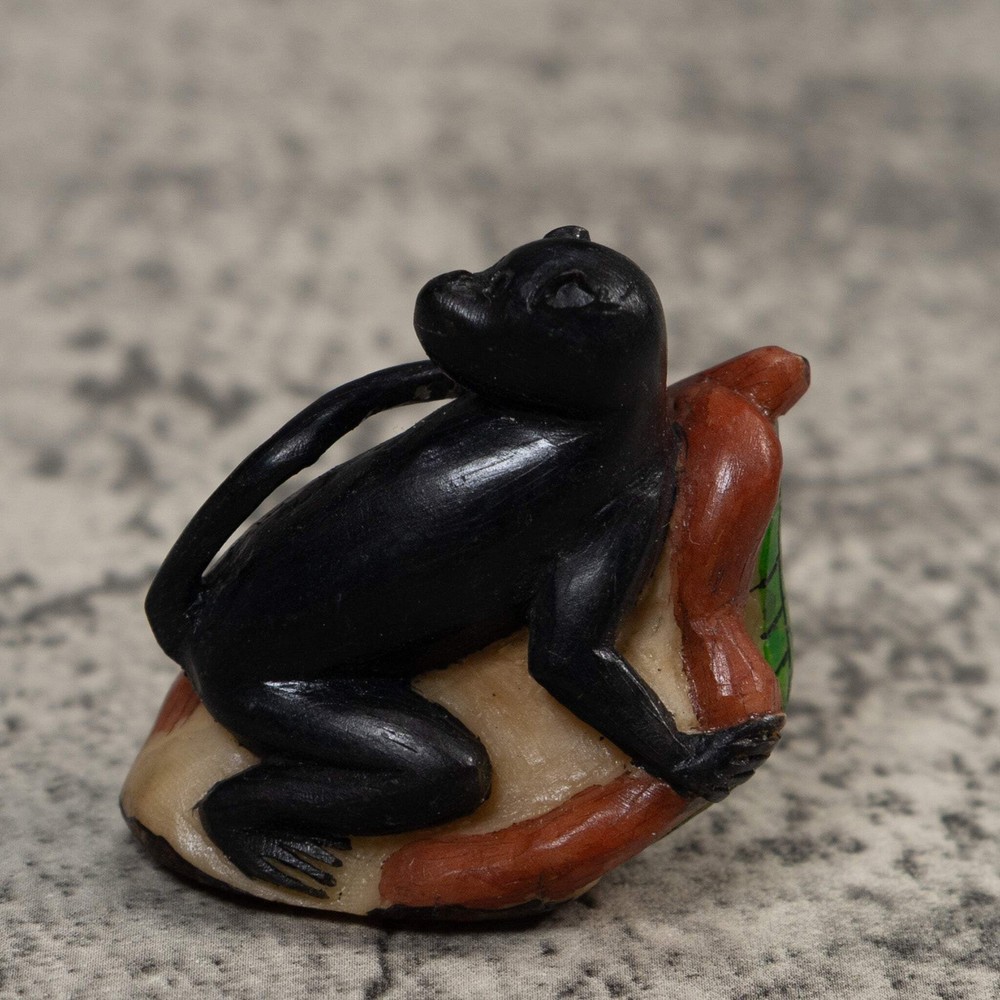 Black Howler Monkey Tagua Carving
