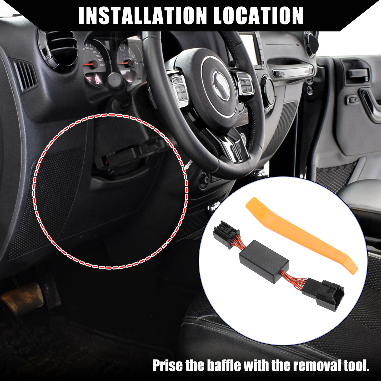 Pack of 1 Auto Start Stop Canceller For Jeep Wrangler JL JLU 2018-2023