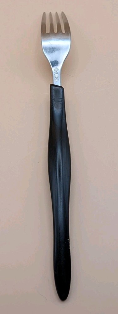 CUTCO DINNER FORK 8" STAINLESS DARK BROWN HANDLE FLATWARE ⚡EUC⚡FREE SHIPPING⚡