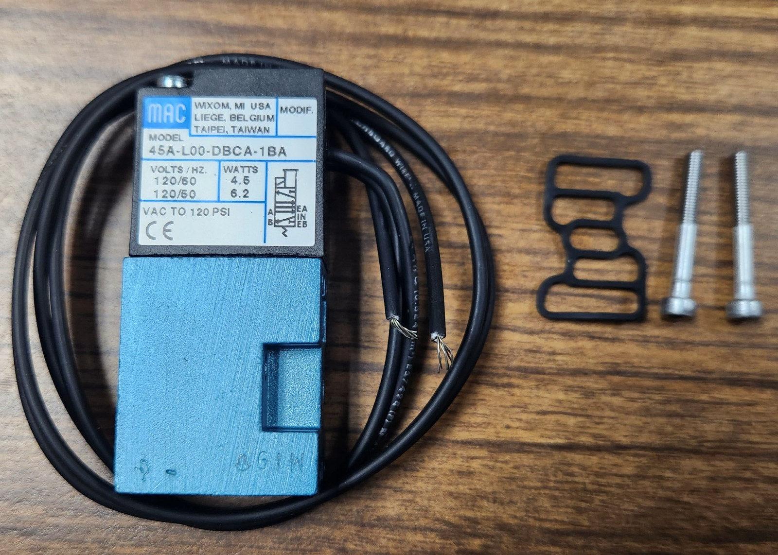 Mac 45A Series Solenoid Valve as Compared to Haas® PN# 32-5650A / 93-3147 / 3146