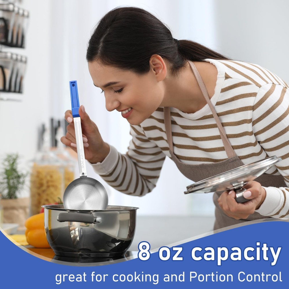 4 Pcs Portion Control Serving Spoons Portion Control Spoons Ladle Scoops Food...