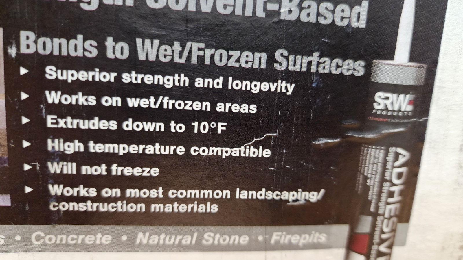 SRW Products Superior Strength Solvent Based Adhesive 28oz Tube (Qty 12) *PS